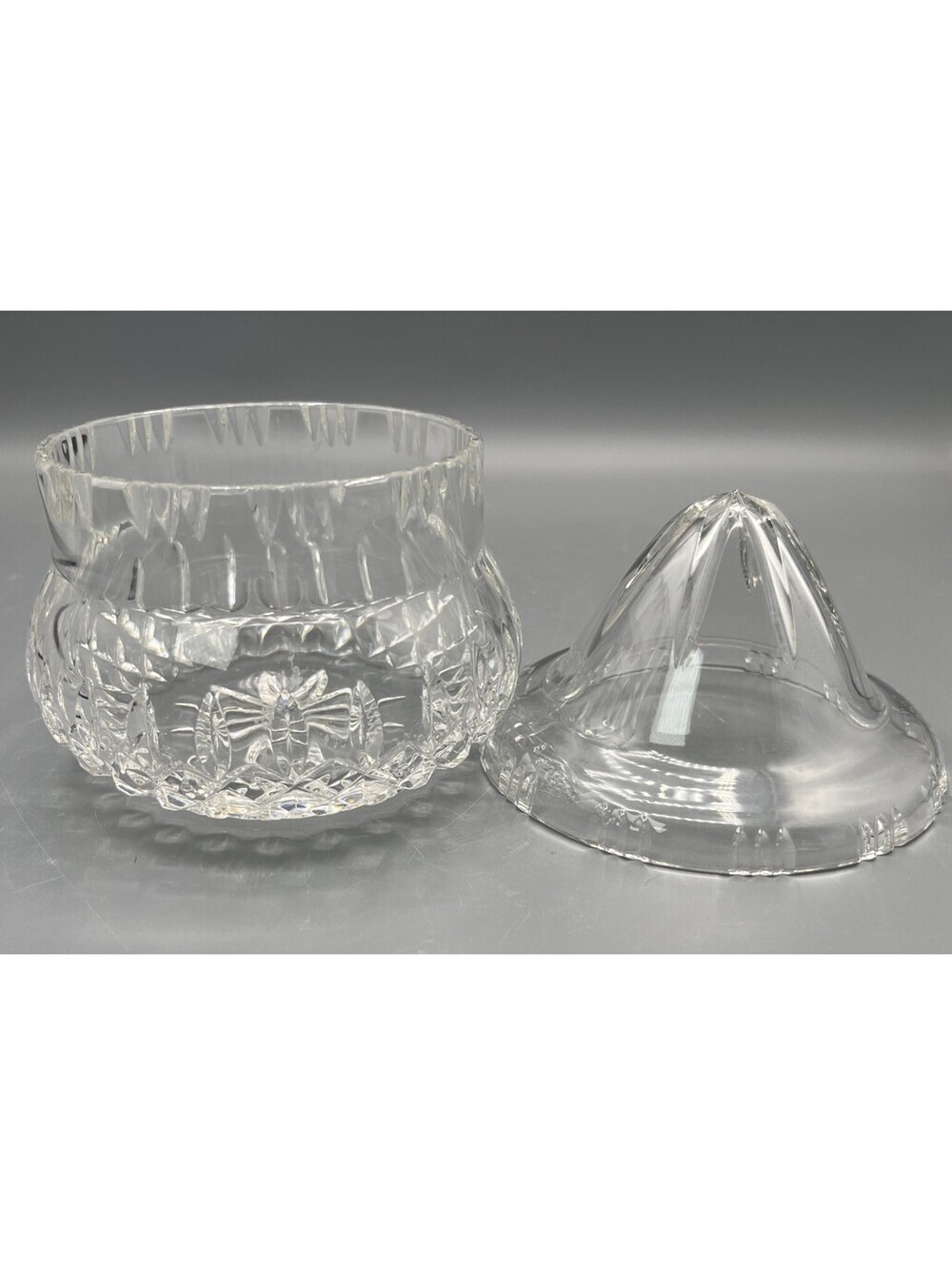 Galway Irish Crystal Cut Glass Posy Vase Rose Bowl Removable Flower Holder 2 Pc